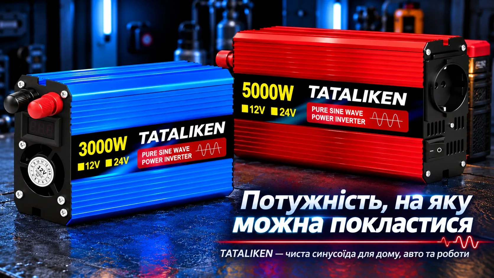 Інвертори TATALIKEN 12 В і 24 В