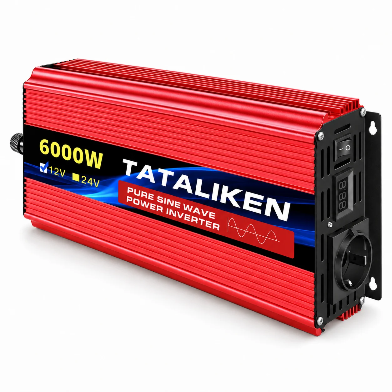 Інвертор TATALIKEN 12 В → 220 В 6000 Вт, чиста синусоїда
