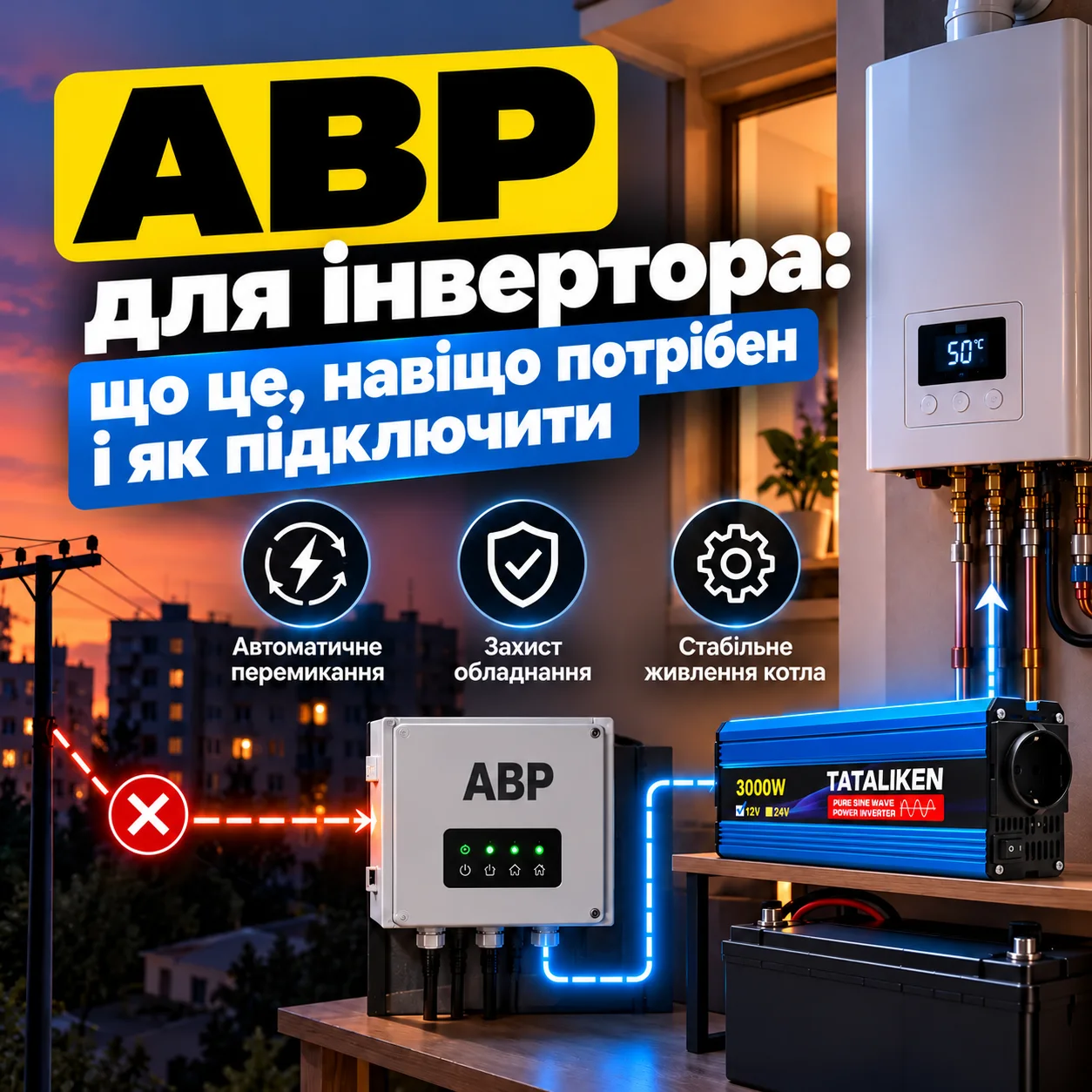 АВР для інвертора: що це, навіщо потрібен і як підключити