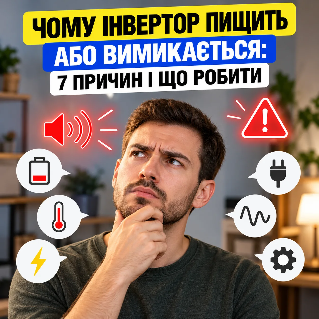 Чому інвертор пищить або вимикається: 7 причин і що робити